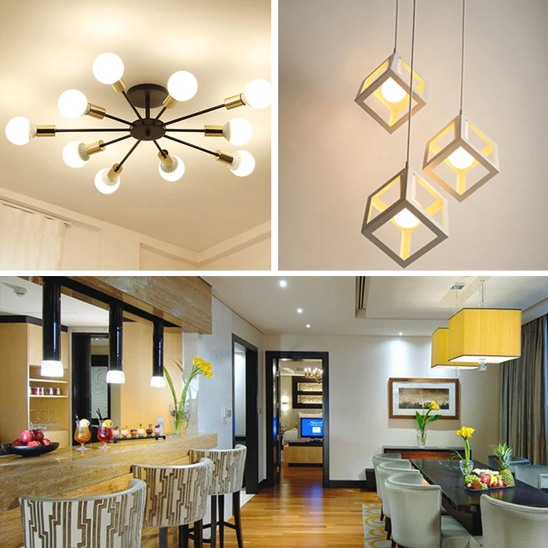 KARWEN Lampada LED E27 LED Lamp Bulb E14 AC 220V 230V 240V 3W 6W 9W 12W 15W 18W 20W LED Spotlight Table Lamp Light
