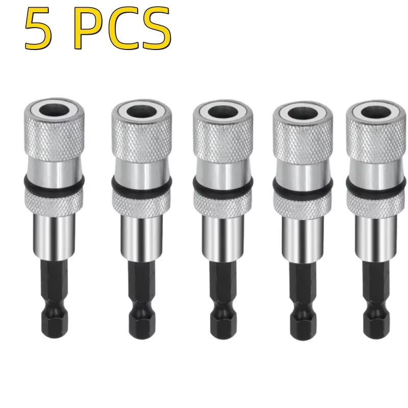 Magnetic Screwdriver Bit Holder 1/4 Inch Hex Shank Adjustable Screw Depth Screwdriver Drywall Drill Bits Holder Extension Bar