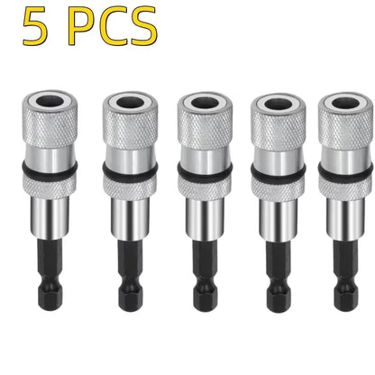 Magnetic Screwdriver Bit Holder 1/4 Inch Hex Shank Adjustable Screw Depth Screwdriver Drywall Drill Bits Holder Extension Bar
