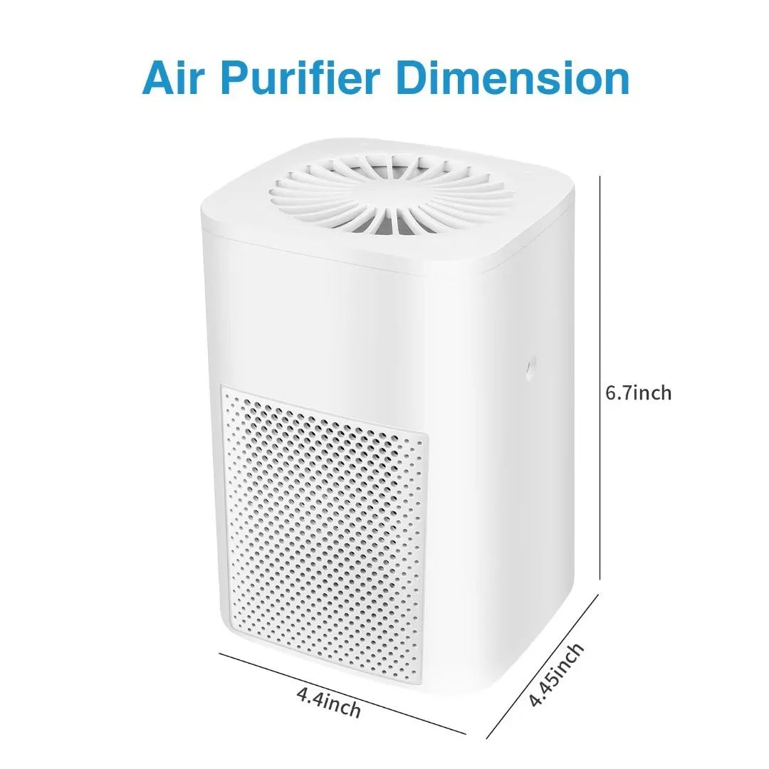 Air Purifiers for Allergies and Asthma,Ailkin  Air Cleaner for Home,Bedroom,Dust,Pets,Indoor,Office,Small Room,Mini Portable Desktop Air Purifier for Smoke Odor