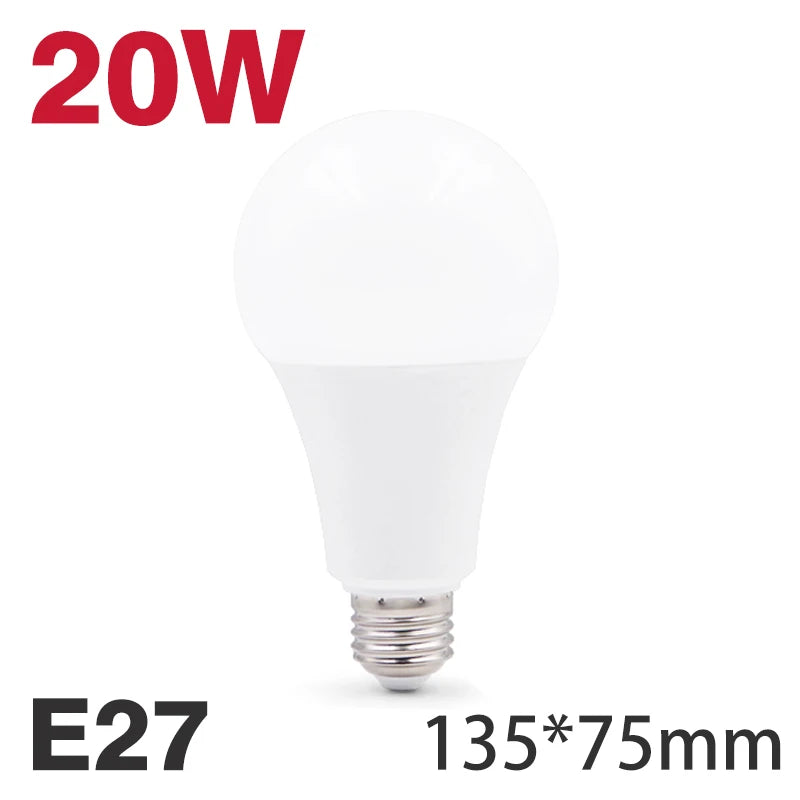 KARWEN Lampada LED E27 LED Lamp Bulb E14 AC 220V 230V 240V 3W 6W 9W 12W 15W 18W 20W LED Spotlight Table Lamp Light