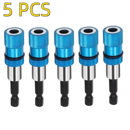 Magnetic Screwdriver Bit Holder 1/4 Inch Hex Shank Adjustable Screw Depth Screwdriver Drywall Drill Bits Holder Extension Bar