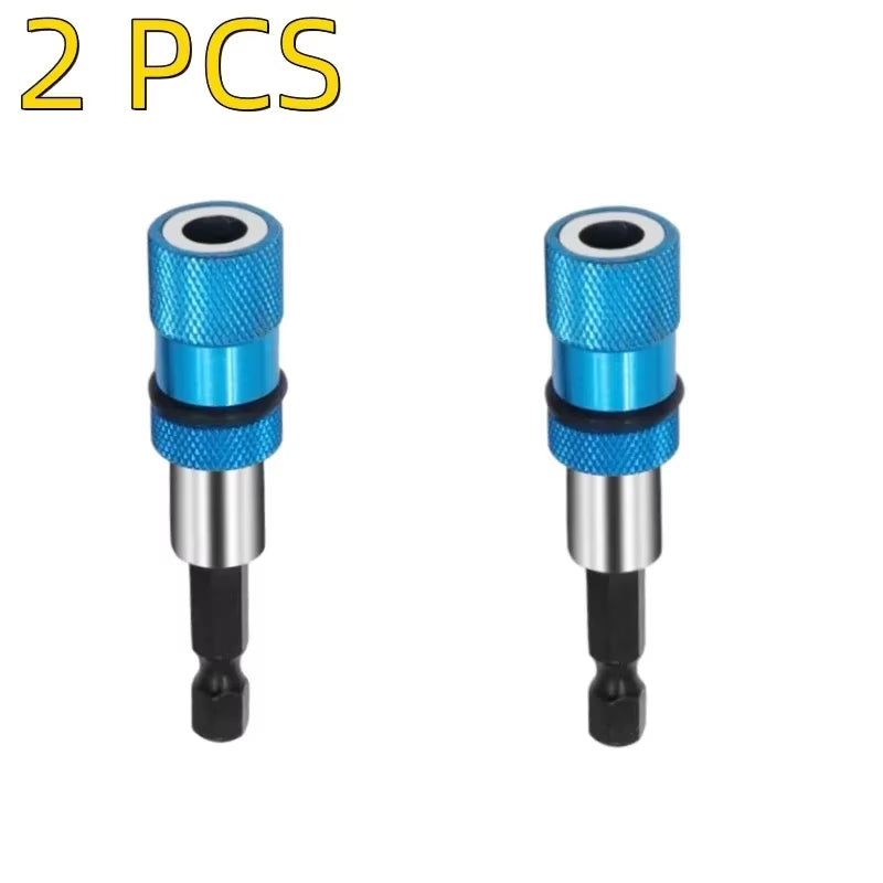 Magnetic Screwdriver Bit Holder 1/4 Inch Hex Shank Adjustable Screw Depth Screwdriver Drywall Drill Bits Holder Extension Bar