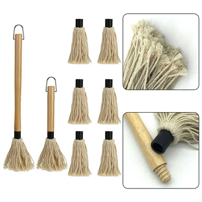 BBQ Sauce Basting Mops Roasting or Grilling Basting Mop Grill Basting Mop for Barbeque Marinade Smoking Steak or Glazing