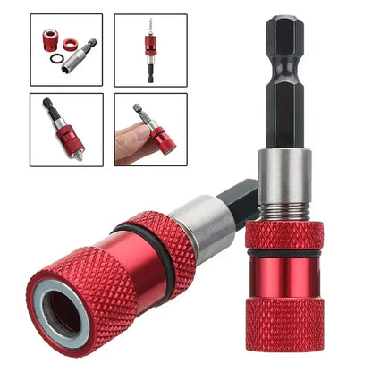 Magnetic Screwdriver Bit Holder 1/4 Inch Hex Shank Adjustable Screw Depth Screwdriver Drywall Drill Bits Holder Extension Bar