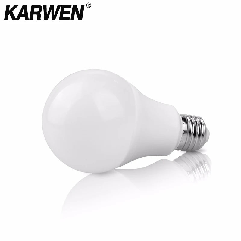 KARWEN Lampada LED E27 LED Lamp Bulb E14 AC 220V 230V 240V 3W 6W 9W 12W 15W 18W 20W LED Spotlight Table Lamp Light