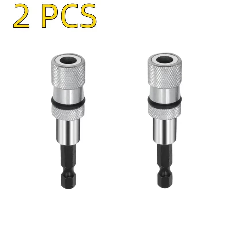 Magnetic Screwdriver Bit Holder 1/4 Inch Hex Shank Adjustable Screw Depth Screwdriver Drywall Drill Bits Holder Extension Bar