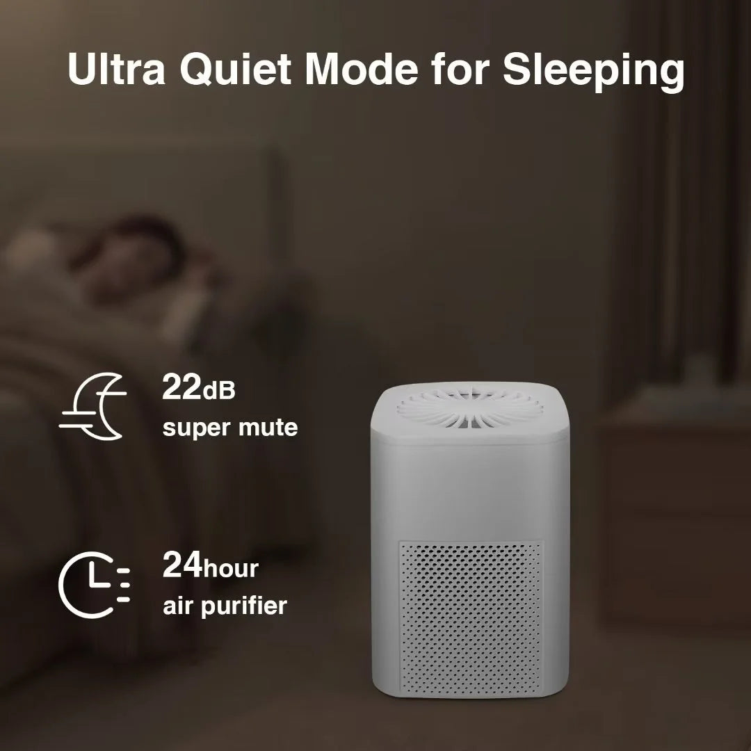 Air Purifiers for Allergies and Asthma,Ailkin  Air Cleaner for Home,Bedroom,Dust,Pets,Indoor,Office,Small Room,Mini Portable Desktop Air Purifier for Smoke Odor