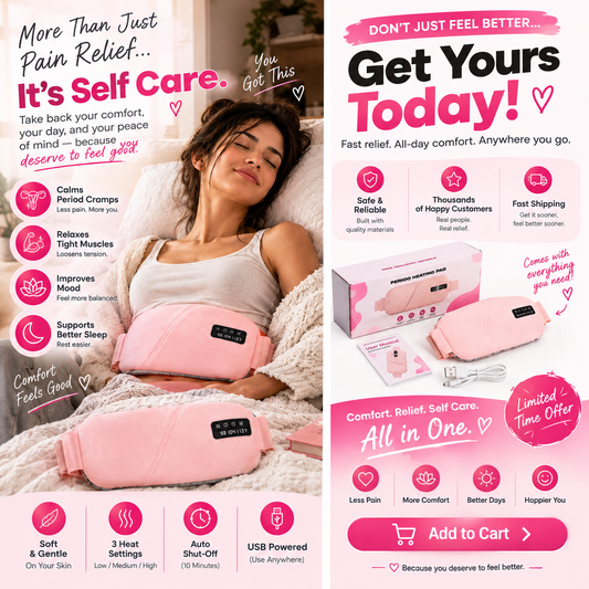 Menstrual Thermal Belt Menstrual Heating Pad Electrically Heat Pads for Period Relief Discomfort Periods Massager Heater